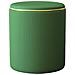 Pouf Contenitore Ecopelle Verde Decoro Oro Poggiapiedi Seduta Imbottita 35x45cm - Foto miniatura 1
