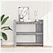 Tavolo Consolle Grigio Sonoma 100x35x90 Cm In Legno Multistrato - Foto miniatura 3