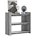 Tavolo Consolle Grigio Sonoma 100x35x90 Cm In Legno Multistrato - Foto miniatura 1