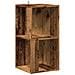 Mobile Angolare Legno Antico 33x33x67 Cm In Truciolato - Foto miniatura 2