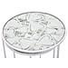 Tavolino Mf556 - Bianco - Metallo - 43x43x60 Cm - Foto miniatura 5