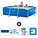 Piscina Fuori Terra - Rettangolo - 220x150x60 Cm - Blu - Include Accessori Coordinati Cb2 - Foto miniatura 1