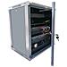 Armadio Rack 19" a Muro 12 Unità P. 600 mm Flat Pack Grigio - Foto miniatura 3