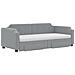 Divano Letto Estraibile Cassetti Grigio Chiaro 90x190cm Tessuto - Foto miniatura 3
