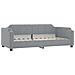 Divano Letto Estraibile Cassetti Grigio Chiaro 90x190cm Tessuto - Foto miniatura 4