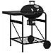 Carrello Barbecue a Carbone  con Coperchio Nero 96x72x113 cm in Metallo - Foto miniatura 4