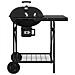 Carrello Barbecue a Carbone  con Coperchio Nero 96x72x113 cm in Metallo - Foto miniatura 5