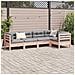Set Divani Giardino 5 pz Cuscini Legno Massello Abete Douglas - Foto miniatura 3