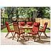 Set Da Pranzo Da Giardino 6 Posti Java Premium Legno D \'acacia Rosso - Foto miniatura 1