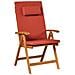 Set Da Pranzo Da Giardino 6 Posti Java Premium Legno D \'acacia Rosso - Foto miniatura 3