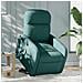 Poltrona Alzapersona Massaggiante Verde Scuro in Tessuto - Foto miniatura 2