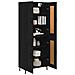 Credenza 2 pcs Rovere Nero Legno multistrato - Foto miniatura 3