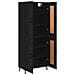 Credenza 2 pcs Rovere Nero Legno multistrato - Foto miniatura 5