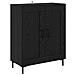 Credenza 2 pcs Rovere Nero Legno multistrato - Foto miniatura 6
