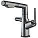 Rubinetto per lavabo da bagno, Blackswan, tipo M300, modello grigio antracite, regolabile, con display LCD e 2 modalità, dimensione 24 cm - Foto miniatura 1