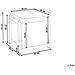 Pouf Contenitore Edland Bouclé 45 Cm 43 Cm Bianco - Foto miniatura 6