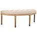Sgabello Antico In Legno Color Panna 125x45x48h - Foto miniatura 1