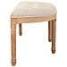 Sgabello Antico In Legno Color Panna 125x45x48h - Foto miniatura 3