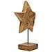 Scultura Stella In Teak Riciclato Pezzo Unico - Foto miniatura 2