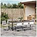 Set da Pranzo per Giardino 9 pcs Bianco - Foto miniatura 4