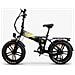 Bici E-bike 20 Fat Bike Tankan T2 Bicicletta Pieghevole Alluminio Batteria Integrata 48v 13ah Motore Ananda 250w - Nero - Foto miniatura 1