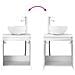 Mobile Lavabo da Parete Bianco 49,5 x 41 x 64,5 cm - Foto miniatura 7