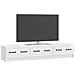 Mobile TV Bianco Lucido 147 x 34,5 x 27 cm Legno ingegnerizzato - Foto miniatura 2