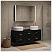 Set di mobili per il bagno 4 pcs Rovere Nero - Foto miniatura 2