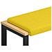 Cuscino per panchina Tessuto Giallo Chiaro Profondità 35 cm - Foto miniatura 1