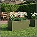 Vaso da giardino Verde Oliva 100 x 40 x 40 cm - Foto miniatura 2