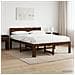 Letto matrimoniale con testiera ROSTOCK Marrone Scuro - Foto miniatura 2