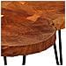 Tavolino Laterale Per Caffè In Legno Di Sheesham 4 Tronchi 35 Cm - Foto miniatura 8