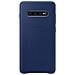 Cover Protettiva in Pelle Galaxy S10+ Blu Navy - Foto miniatura 1