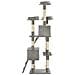 Albero Per Gatti Con Tiragraffi In Sisal 170 Cm Grigio - Foto miniatura 4