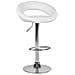 Sgabello Da Bar In Ecopelle Bianco Regolabile In Altezza Set Di 2 Pezzi Peoria - Foto miniatura 2