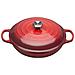 Tegame Basso Tondo in Ghisa Diametro 30 cm Colore Rosso Ciliegia - Foto miniatura 1