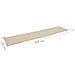 Cuscino per Panca da Giardino Beige 200x50x4 cm - Foto miniatura 6