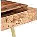 Scrivania con Cassetti 100x55x75 cm Legno Massello di Sheesham - Foto miniatura 7