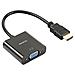 Hdmi A Vga Benfei Placcati In Oro Hdmi A Vga (da Uomo A Donna) Per Computer Desktop Laptop Pc Monitor Proiettore Hdtv Chromebook Raspberry Pi Roku Xbox E Di Pi - Nero - Foto miniatura 1