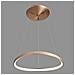 Moderna Sospensione A Led A Sospensione In Oro Spazzolato, Bianco Caldo 3000k 2640lm Dimmerabile - Foto miniatura 2