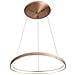 Moderna Sospensione A Led A Sospensione In Oro Spazzolato, Bianco Caldo 3000k 2640lm Dimmerabile - Foto miniatura 3