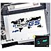 2pcs Adesivi World R1250gs Hp Adventure Compatibile Con R1250 Gs R 1250 Hp Spatola In Omaggio (nero / blu)  - Foto miniatura 1