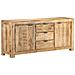 Credenza 175x40x75 Cm In Legno Di Mango Grezzo - Foto miniatura 5