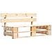 Set Divani in Pallet con Cuscini 4 pz in Pino Impregnato - Foto miniatura 3