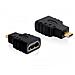 HDMI micro D / HDMI A HDMI mirco D HDMI A Nero cavo di interfaccia e adattatore - Foto miniatura 1