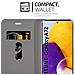 Custodia Compatibile Con Samsung Galaxy A72 4g / 5g In Grigio Nero - Coperchio Protettiva Con Chiusura Magnetica, Funzione Stand E Tasca Per Le Carte - Foto miniatura 3