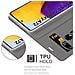 Custodia Compatibile Con Samsung Galaxy A72 4g / 5g In Grigio Nero - Coperchio Protettiva Con Chiusura Magnetica, Funzione Stand E Tasca Per Le Carte - Foto miniatura 4