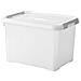 Pratica Scatola - Plus 20l + Clip Grigie Con Coperchio 100% Riciclato - Foto miniatura 1