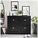 Serie Bianche Di Scarpiere Moderne Nero 105x24x83cm 4 Ante 0 Cuscino Fsr79-sch - Foto miniatura 5
