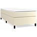 Giroletto A Molle Con Materasso Crema 80x200 Cm In Similpelle - Foto miniatura 2
